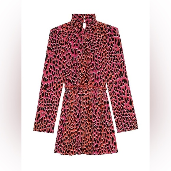 Zadig & Voltaire Leopard Print Pink Dress-L $798 - Picture 6 of 6